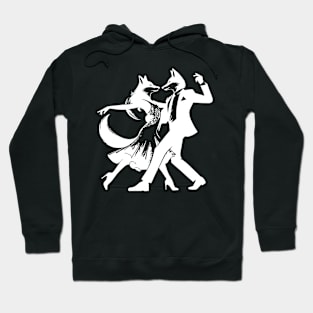 Cool Foxtrot design: Two dancing foxes! Hoodie